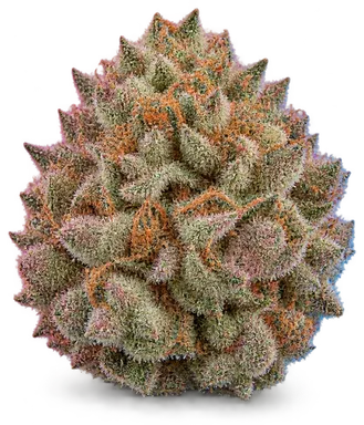 AI-generated illustration of a cannabis flower for the Alien Banana Candy page, not a photo of the strain