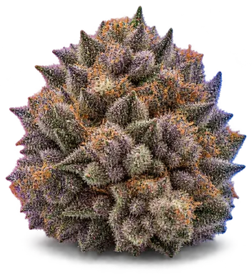 AI-generated illustration of a cannabis flower for the Chem Berry page, not a photo of the strain