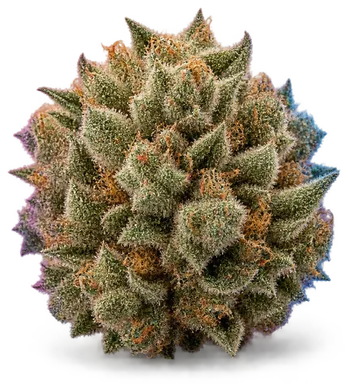 AI-generated illustration of a cannabis flower for the Fresh Air page, not a photo of the strain