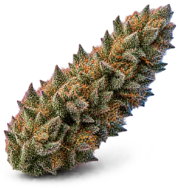 AI-generated illustration of a cannabis flower for the Fresh Squeezed page, not a photo of the strain