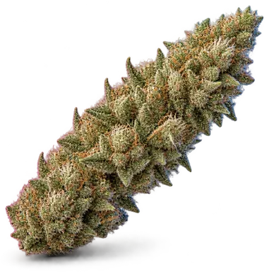 AI-generated illustration of a cannabis flower for the Lee Roy TK page, not a photo of the strain