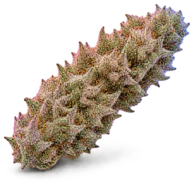 AI-generated illustration of a cannabis flower for the Lemon Cherry Gelato page, not a photo of the strain