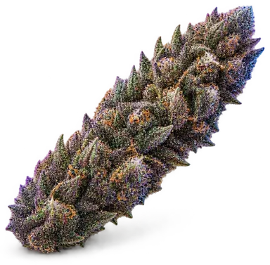 AI-generated illustration of a cannabis flower for the Ume Plum page, not a photo of the strain